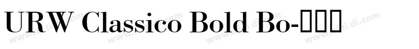 URW Classico Bold Bo字体转换